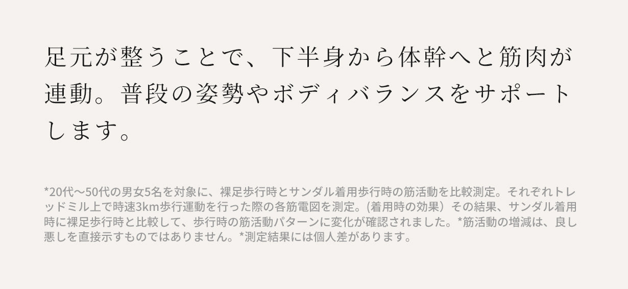 ALINEAリカバリーサンダル 商品紹介 22